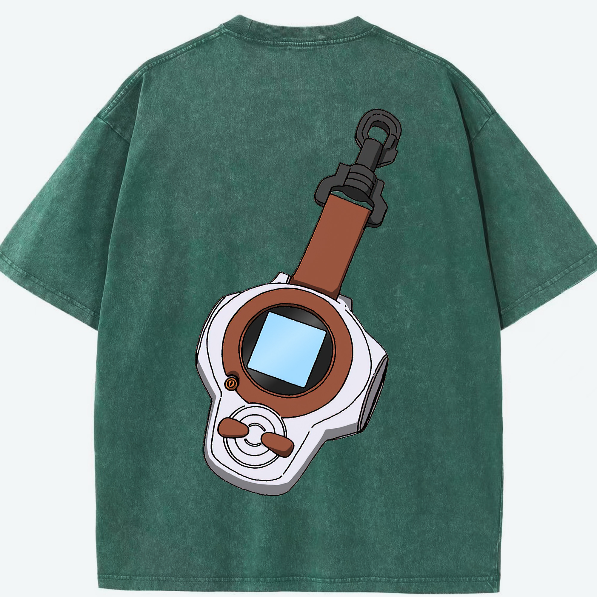（画像用） Digimon デジタルモンスター/デジモン 綿100% ヴィンテージ風 半袖Tシャツ（背面プリント）